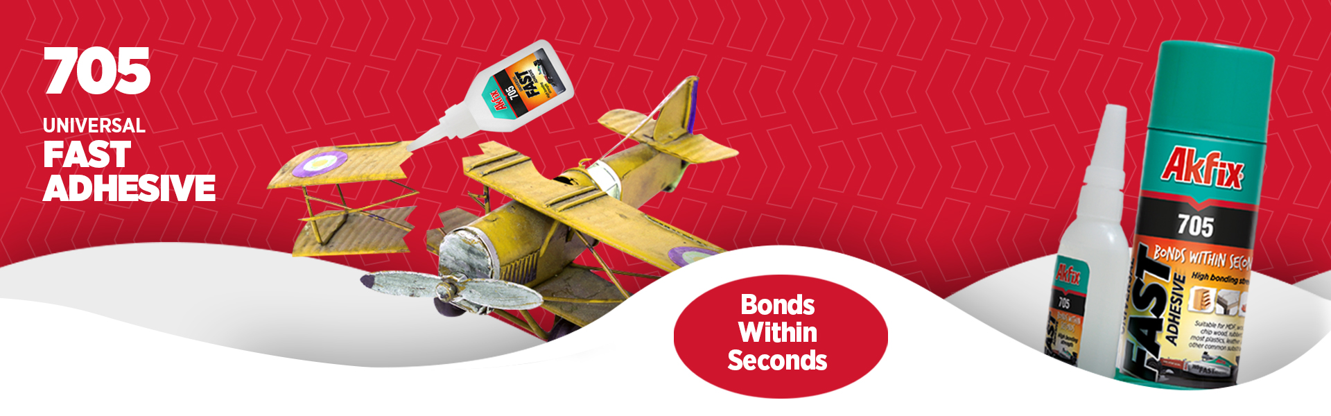 705 Universal Fast Adhesive banner